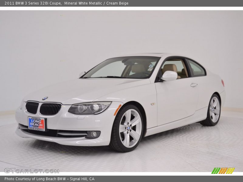 Mineral White Metallic / Cream Beige 2011 BMW 3 Series 328i Coupe