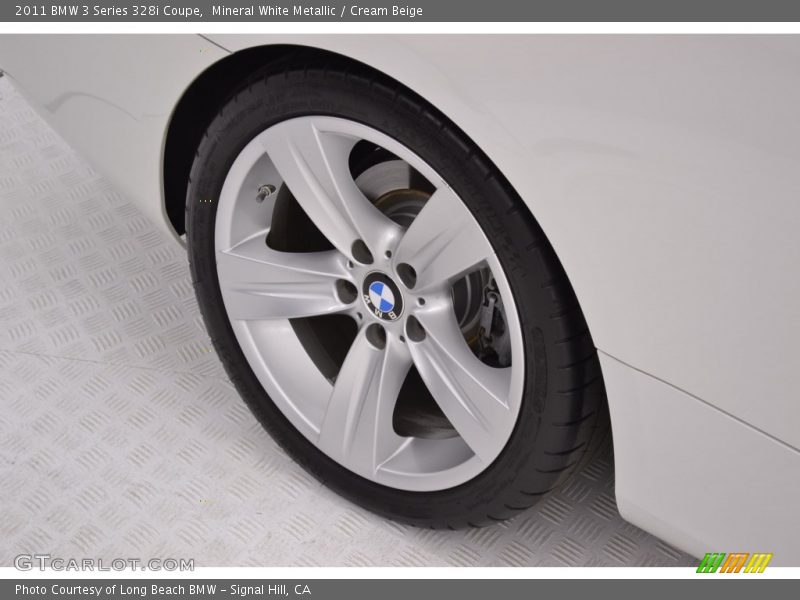 Mineral White Metallic / Cream Beige 2011 BMW 3 Series 328i Coupe