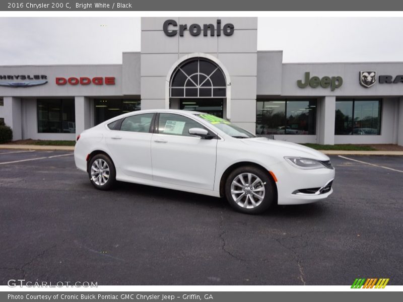 Bright White / Black 2016 Chrysler 200 C