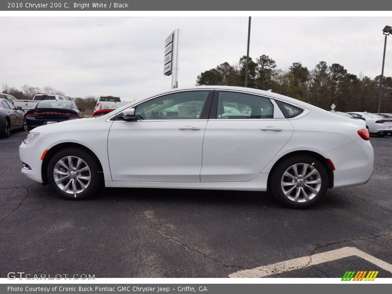 Bright White / Black 2016 Chrysler 200 C
