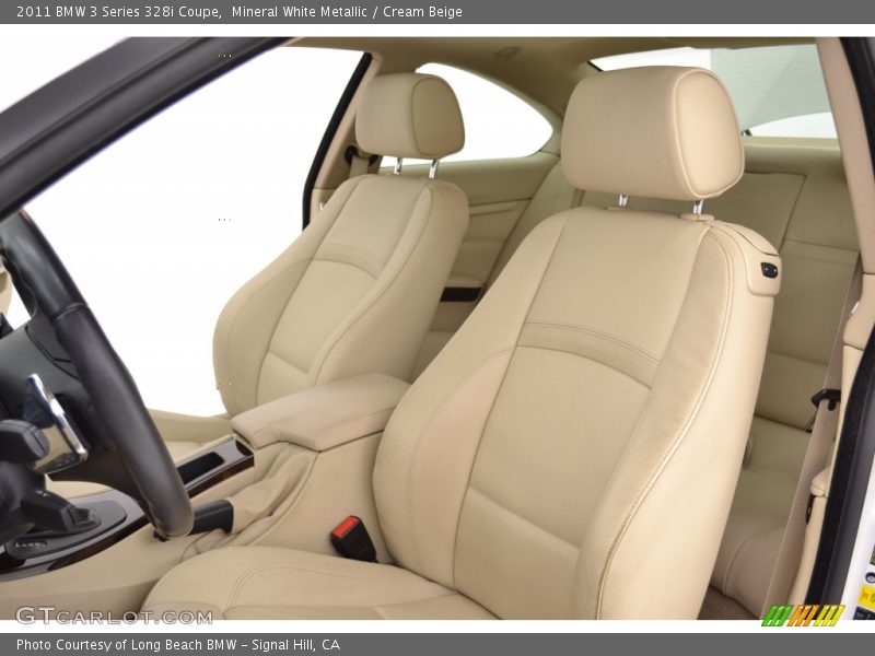 Mineral White Metallic / Cream Beige 2011 BMW 3 Series 328i Coupe