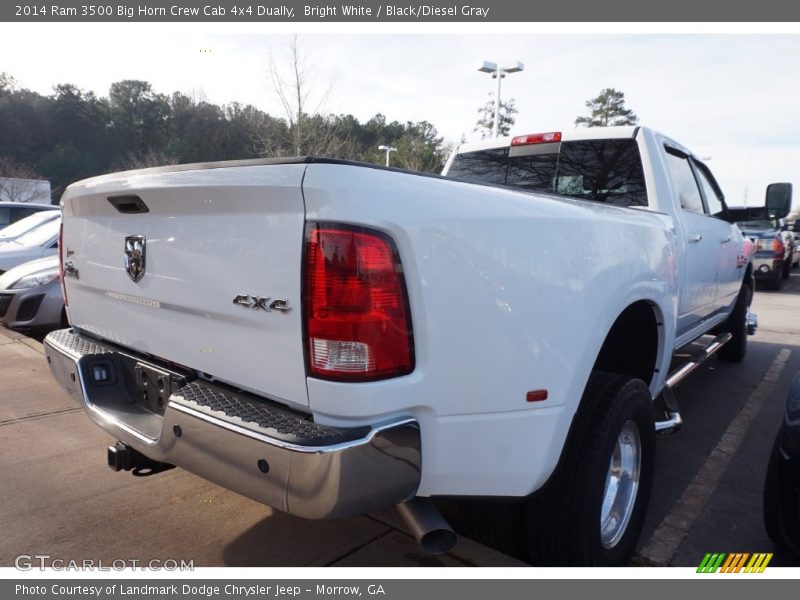 Bright White / Black/Diesel Gray 2014 Ram 3500 Big Horn Crew Cab 4x4 Dually
