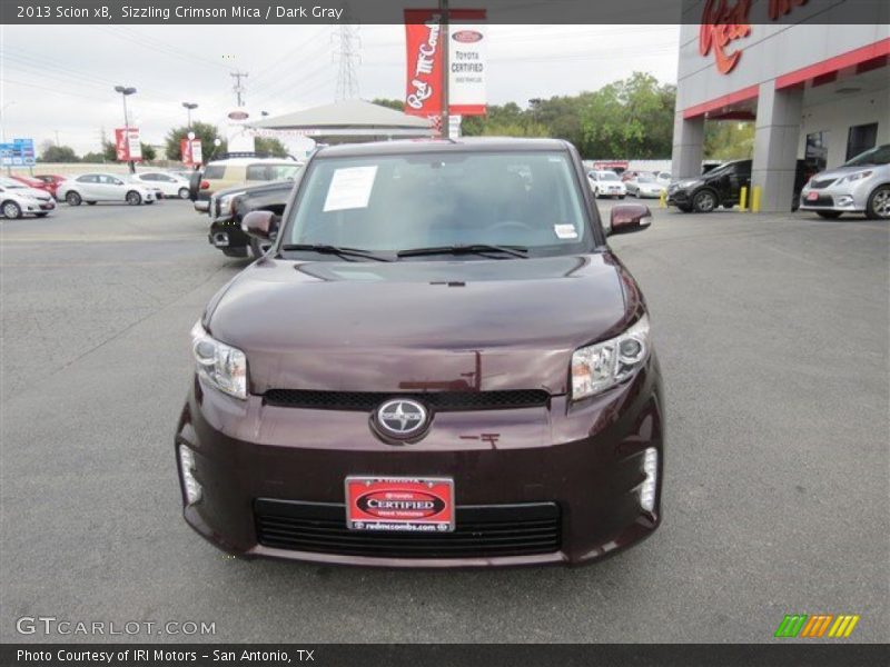 Sizzling Crimson Mica / Dark Gray 2013 Scion xB