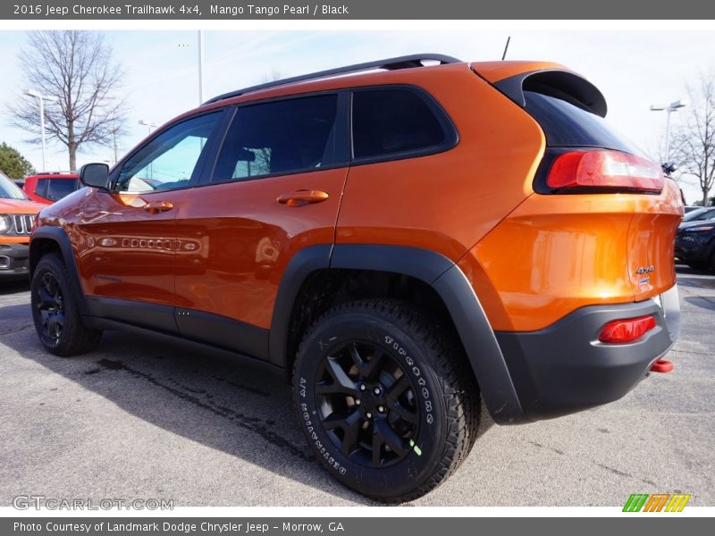 Mango Tango Pearl / Black 2016 Jeep Cherokee Trailhawk 4x4