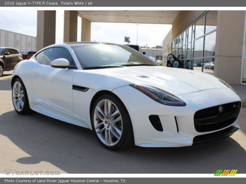 Polaris White / Jet 2016 Jaguar F-TYPE R Coupe