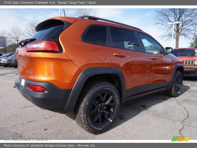 Mango Tango Pearl / Black 2016 Jeep Cherokee Trailhawk 4x4