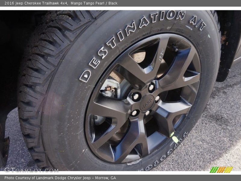 Mango Tango Pearl / Black 2016 Jeep Cherokee Trailhawk 4x4