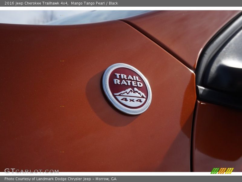 Mango Tango Pearl / Black 2016 Jeep Cherokee Trailhawk 4x4