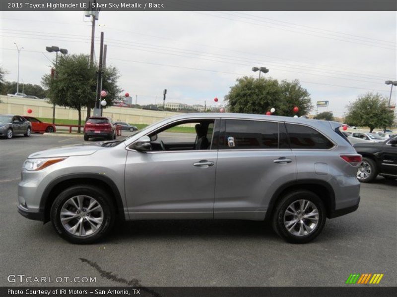 Silver Sky Metallic / Black 2015 Toyota Highlander LE