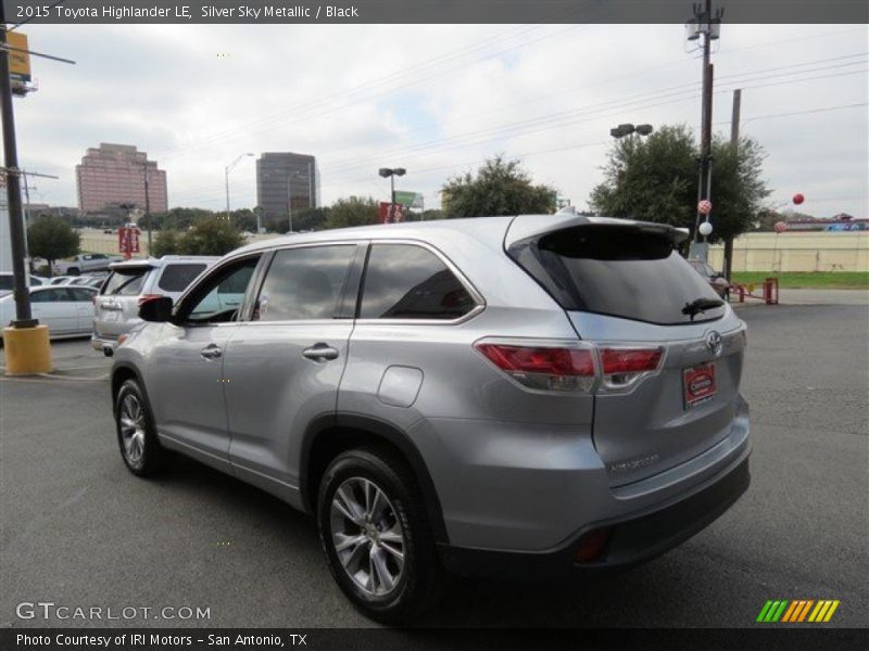 Silver Sky Metallic / Black 2015 Toyota Highlander LE