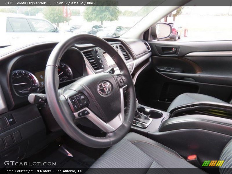 Silver Sky Metallic / Black 2015 Toyota Highlander LE