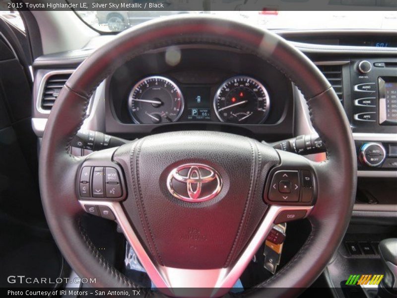 Silver Sky Metallic / Black 2015 Toyota Highlander LE