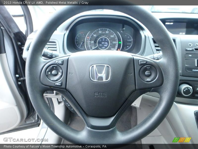 Polished Metal Metallic / Gray 2013 Honda CR-V LX AWD