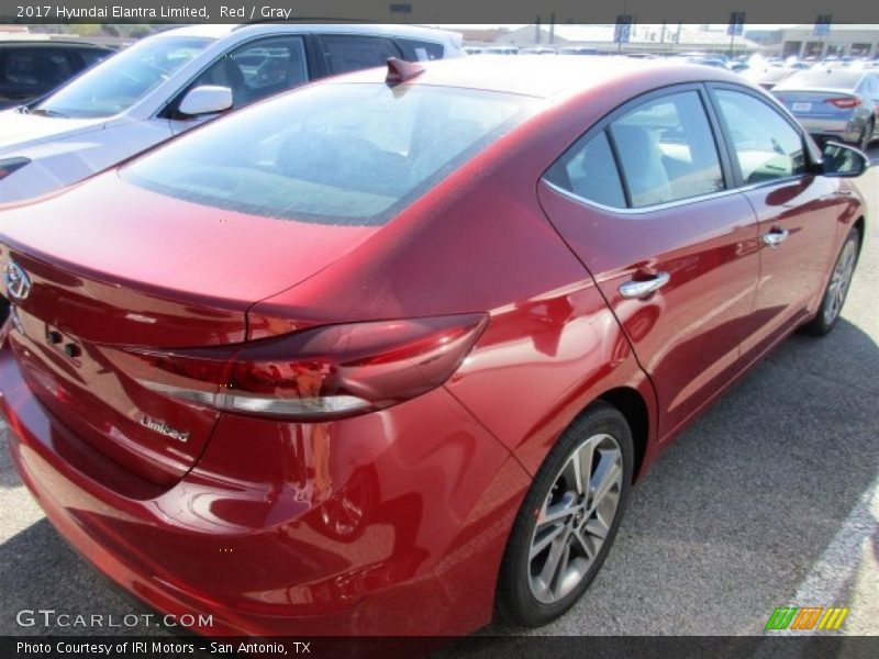 Red / Gray 2017 Hyundai Elantra Limited