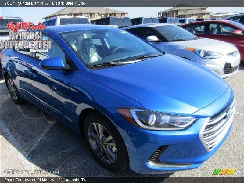 Electric Blue / Gray 2017 Hyundai Elantra SE