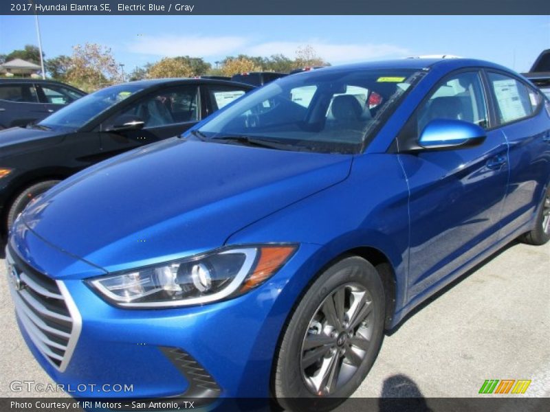 Electric Blue / Gray 2017 Hyundai Elantra SE