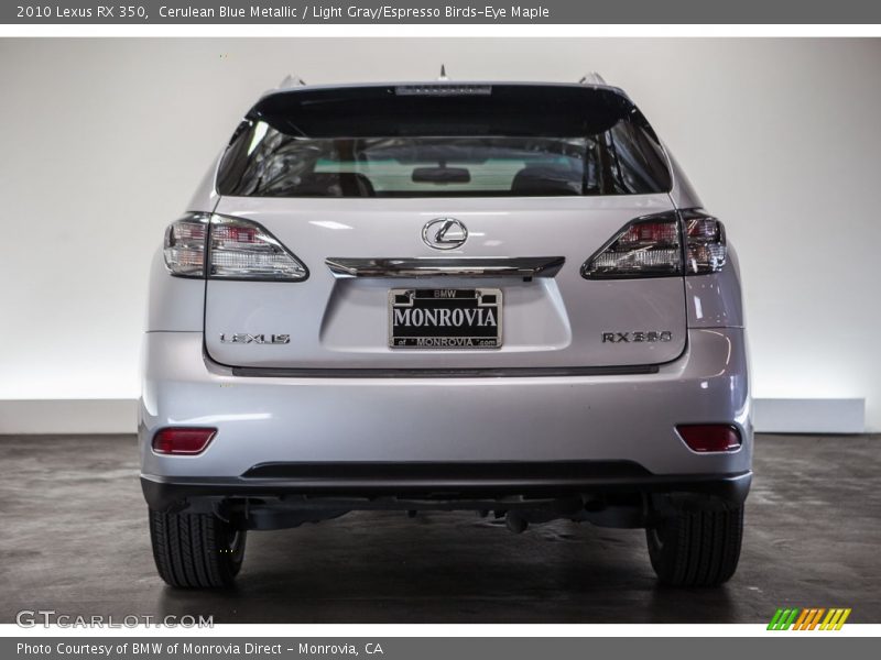 Cerulean Blue Metallic / Light Gray/Espresso Birds-Eye Maple 2010 Lexus RX 350