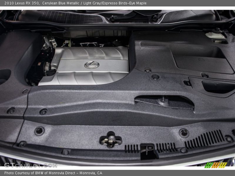 Cerulean Blue Metallic / Light Gray/Espresso Birds-Eye Maple 2010 Lexus RX 350