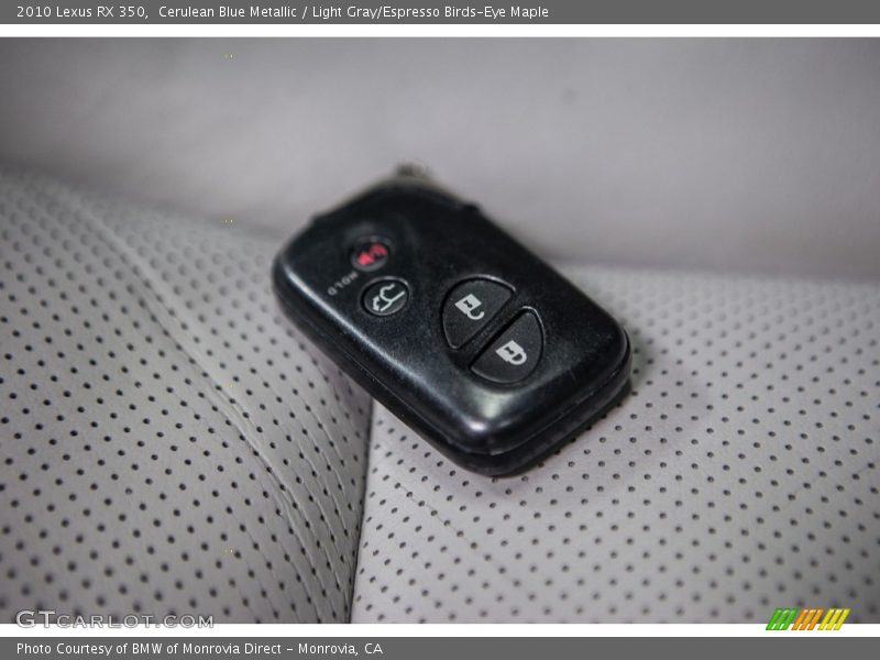 Cerulean Blue Metallic / Light Gray/Espresso Birds-Eye Maple 2010 Lexus RX 350