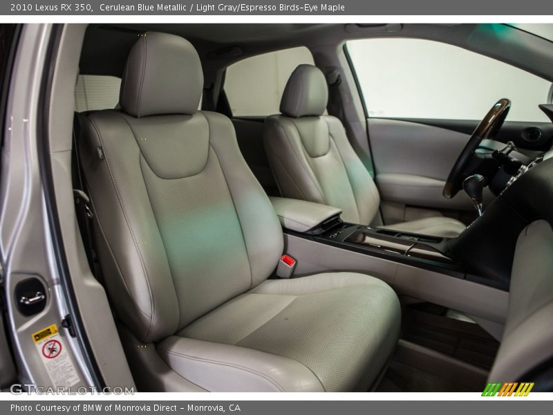 Cerulean Blue Metallic / Light Gray/Espresso Birds-Eye Maple 2010 Lexus RX 350