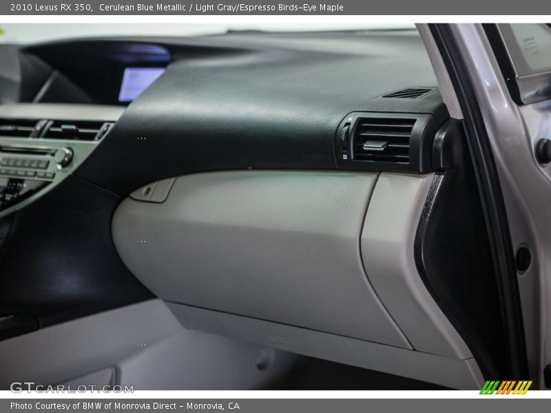 Cerulean Blue Metallic / Light Gray/Espresso Birds-Eye Maple 2010 Lexus RX 350