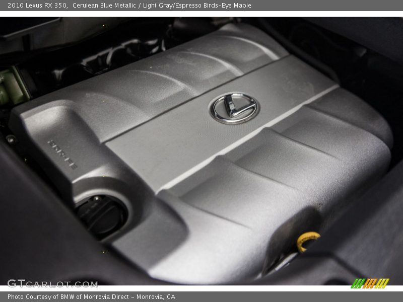 Cerulean Blue Metallic / Light Gray/Espresso Birds-Eye Maple 2010 Lexus RX 350