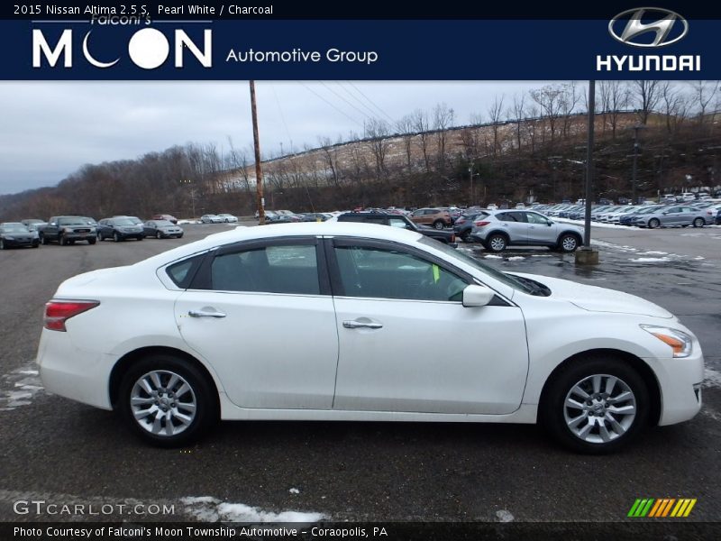 Pearl White / Charcoal 2015 Nissan Altima 2.5 S