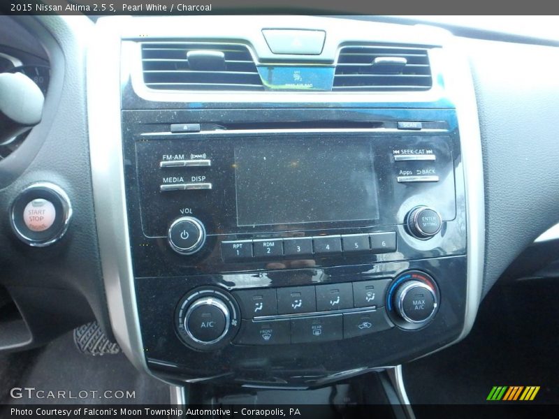 Pearl White / Charcoal 2015 Nissan Altima 2.5 S