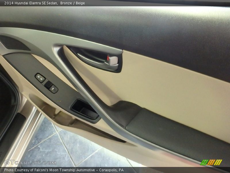 Bronze / Beige 2014 Hyundai Elantra SE Sedan