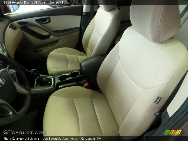 Bronze / Beige 2014 Hyundai Elantra SE Sedan
