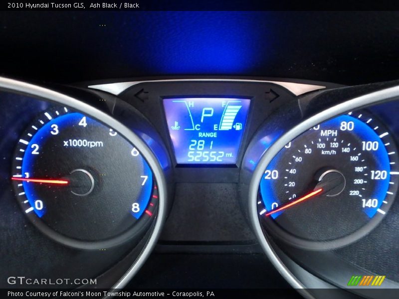 Ash Black / Black 2010 Hyundai Tucson GLS