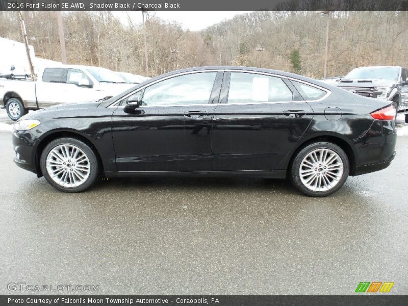 Shadow Black / Charcoal Black 2016 Ford Fusion SE AWD