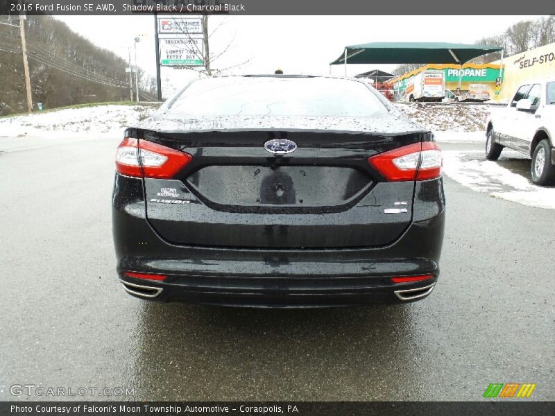 Shadow Black / Charcoal Black 2016 Ford Fusion SE AWD