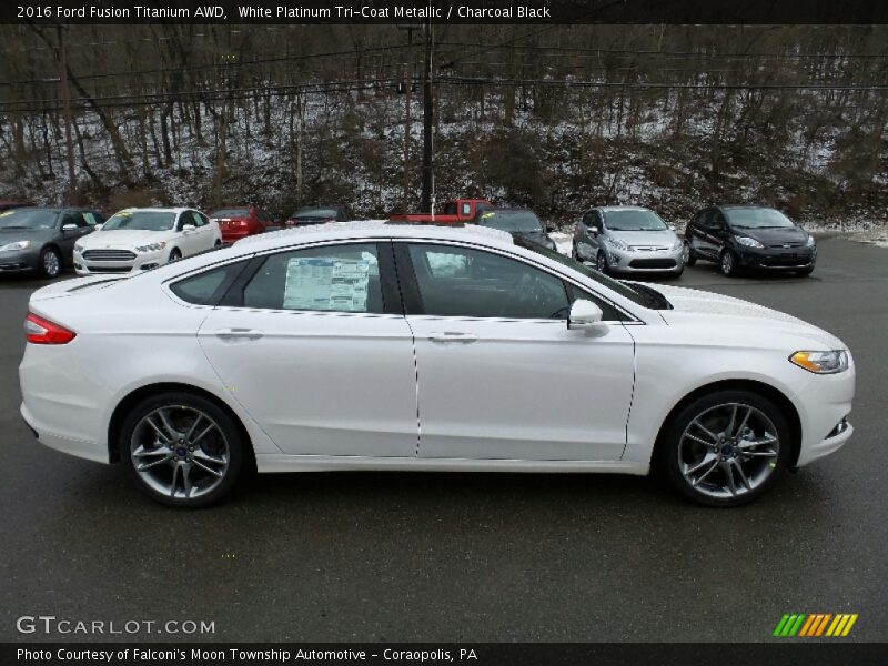  2016 Fusion Titanium AWD White Platinum Tri-Coat Metallic