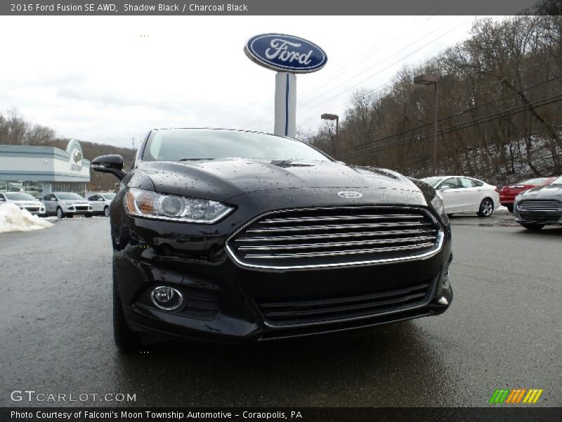 Shadow Black / Charcoal Black 2016 Ford Fusion SE AWD