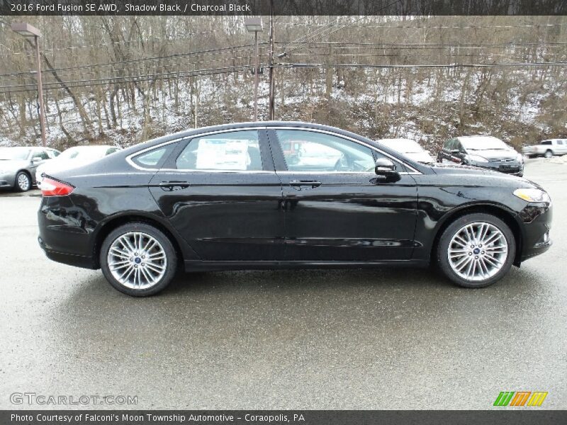 Shadow Black / Charcoal Black 2016 Ford Fusion SE AWD