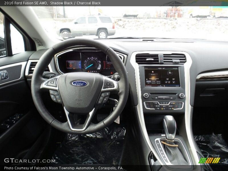 Shadow Black / Charcoal Black 2016 Ford Fusion SE AWD