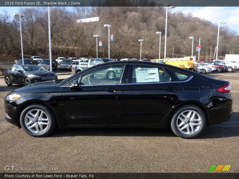 Shadow Black / Dune 2016 Ford Fusion SE