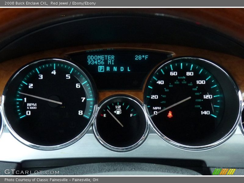 Red Jewel / Ebony/Ebony 2008 Buick Enclave CXL