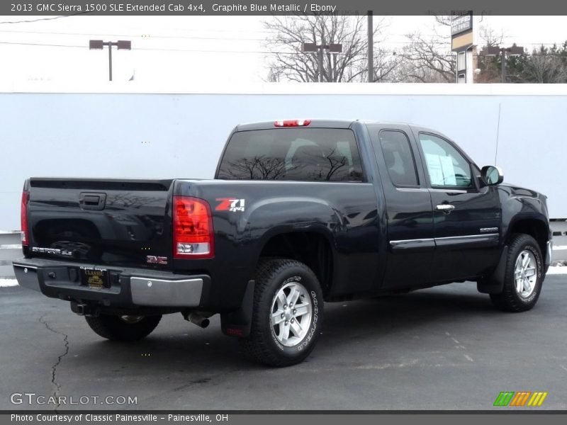 Graphite Blue Metallic / Ebony 2013 GMC Sierra 1500 SLE Extended Cab 4x4