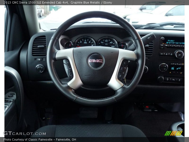 Graphite Blue Metallic / Ebony 2013 GMC Sierra 1500 SLE Extended Cab 4x4