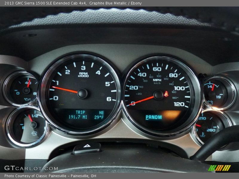 Graphite Blue Metallic / Ebony 2013 GMC Sierra 1500 SLE Extended Cab 4x4