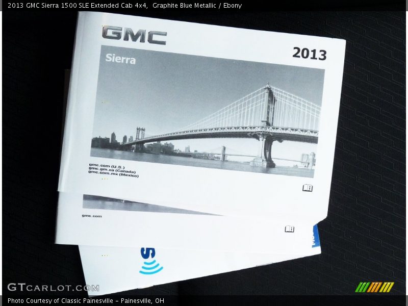 Graphite Blue Metallic / Ebony 2013 GMC Sierra 1500 SLE Extended Cab 4x4