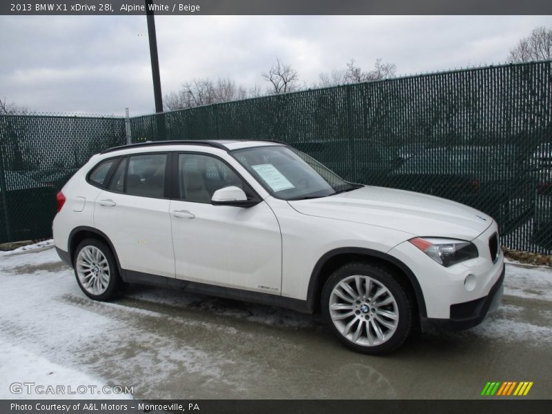 Alpine White / Beige 2013 BMW X1 xDrive 28i