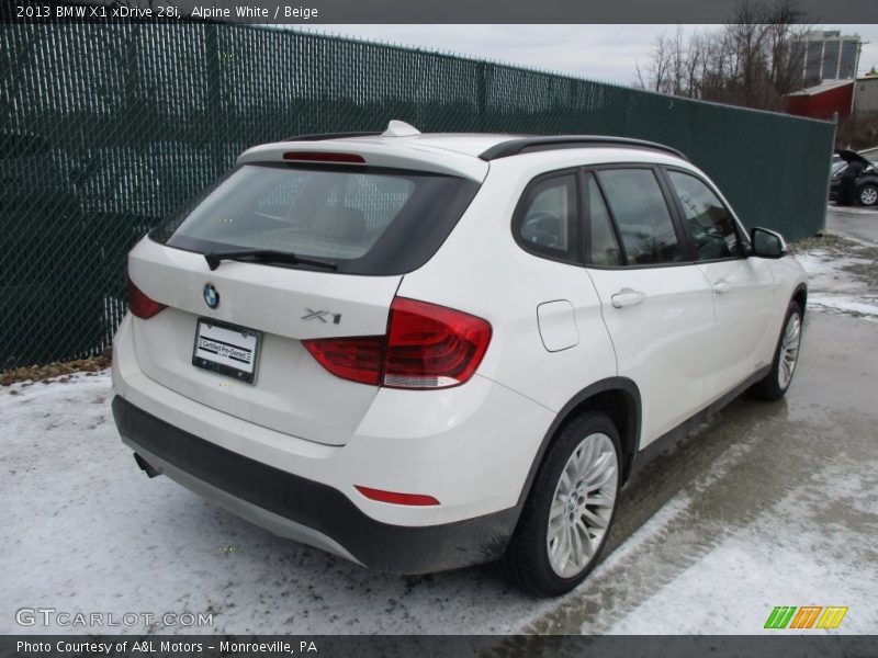 Alpine White / Beige 2013 BMW X1 xDrive 28i