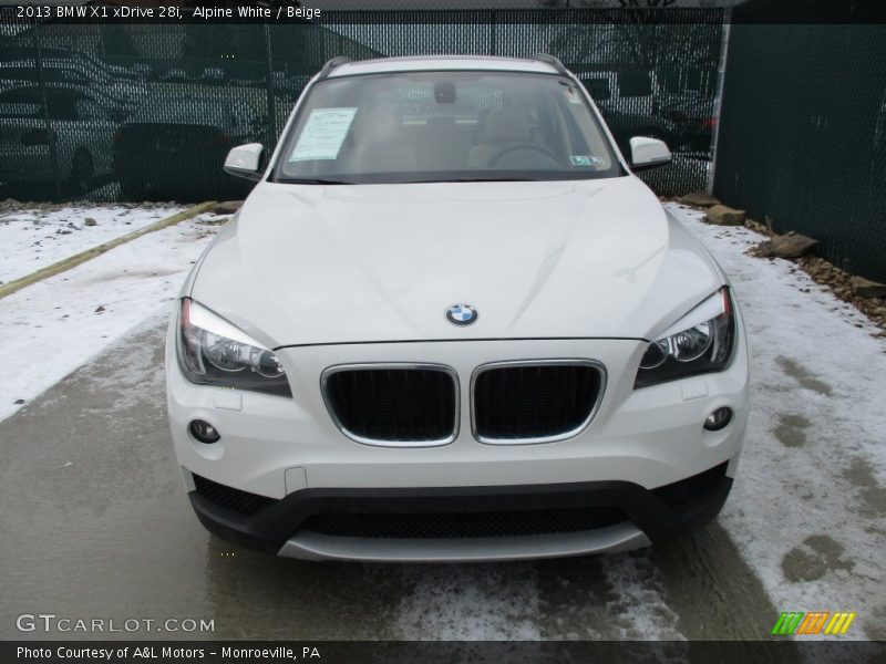 Alpine White / Beige 2013 BMW X1 xDrive 28i
