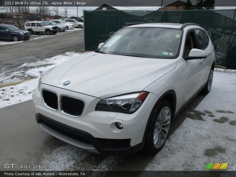 Alpine White / Beige 2013 BMW X1 xDrive 28i
