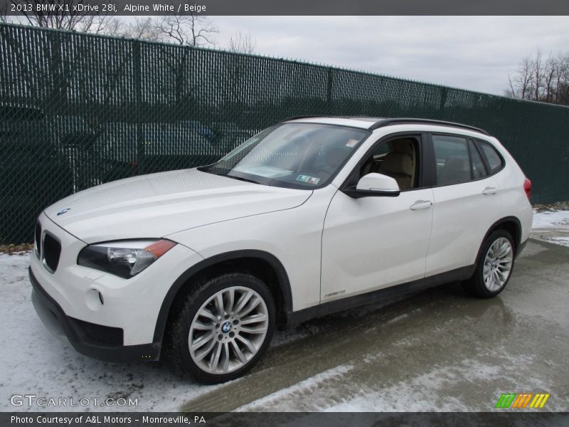 Alpine White / Beige 2013 BMW X1 xDrive 28i