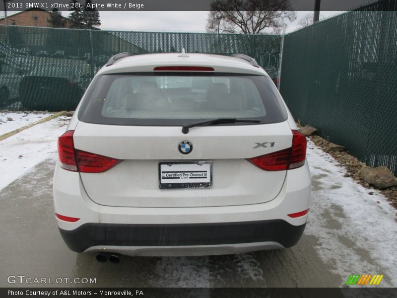 Alpine White / Beige 2013 BMW X1 xDrive 28i