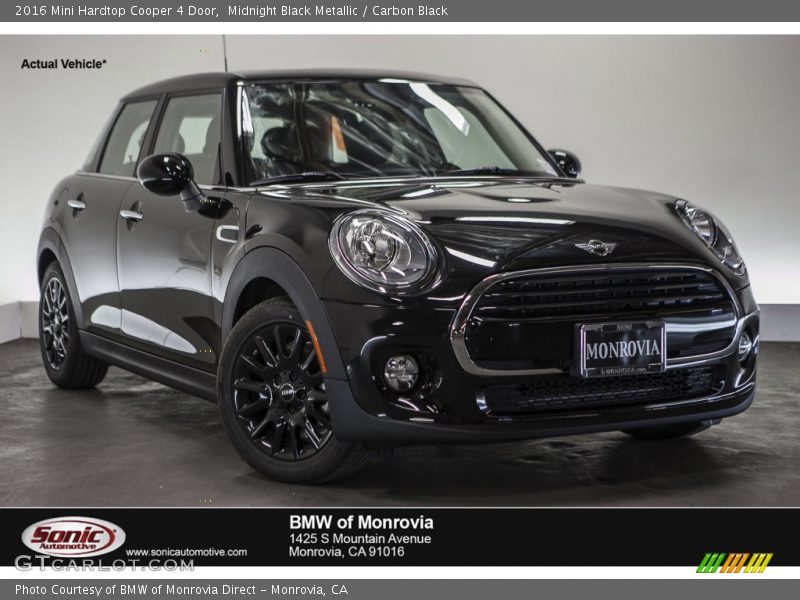 Midnight Black Metallic / Carbon Black 2016 Mini Hardtop Cooper 4 Door
